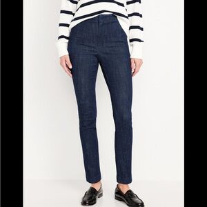 Old Navy Extra High Waist Pixie Dark Blue Jeans